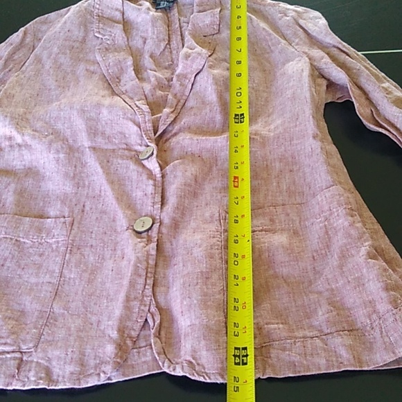 Jones & Co. linen blazer heather red size M - Picture 11 of 15
